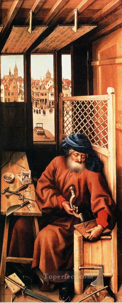 St Joseph Portrayed As A Medieval Carpenter Robert Campin Oil Paintings